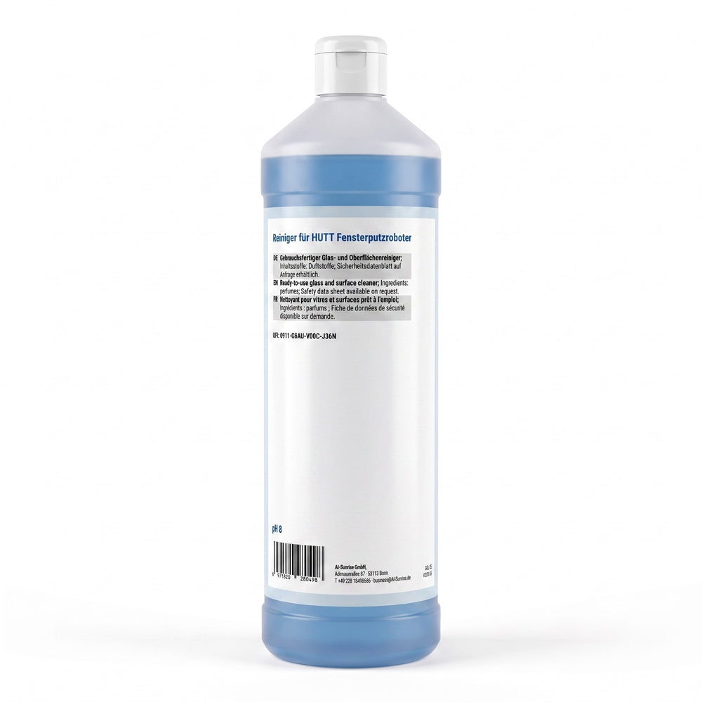 HUTT Cleaning Solution X115 Glasreiniger für Fensterputzroboter, gebrauchsfertig, 1 Liter - hutt-cleaning-solution-x115-02-back.jpg