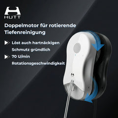 HUTT DDC55PRO Fensterputzroboter mit Doppelmotor-Rotationsreinigung, 3D-Schwebefahrwerk, 5400 Pa, Weiß - hutt-ddc55pro-08-usp-dual-motor.jpg