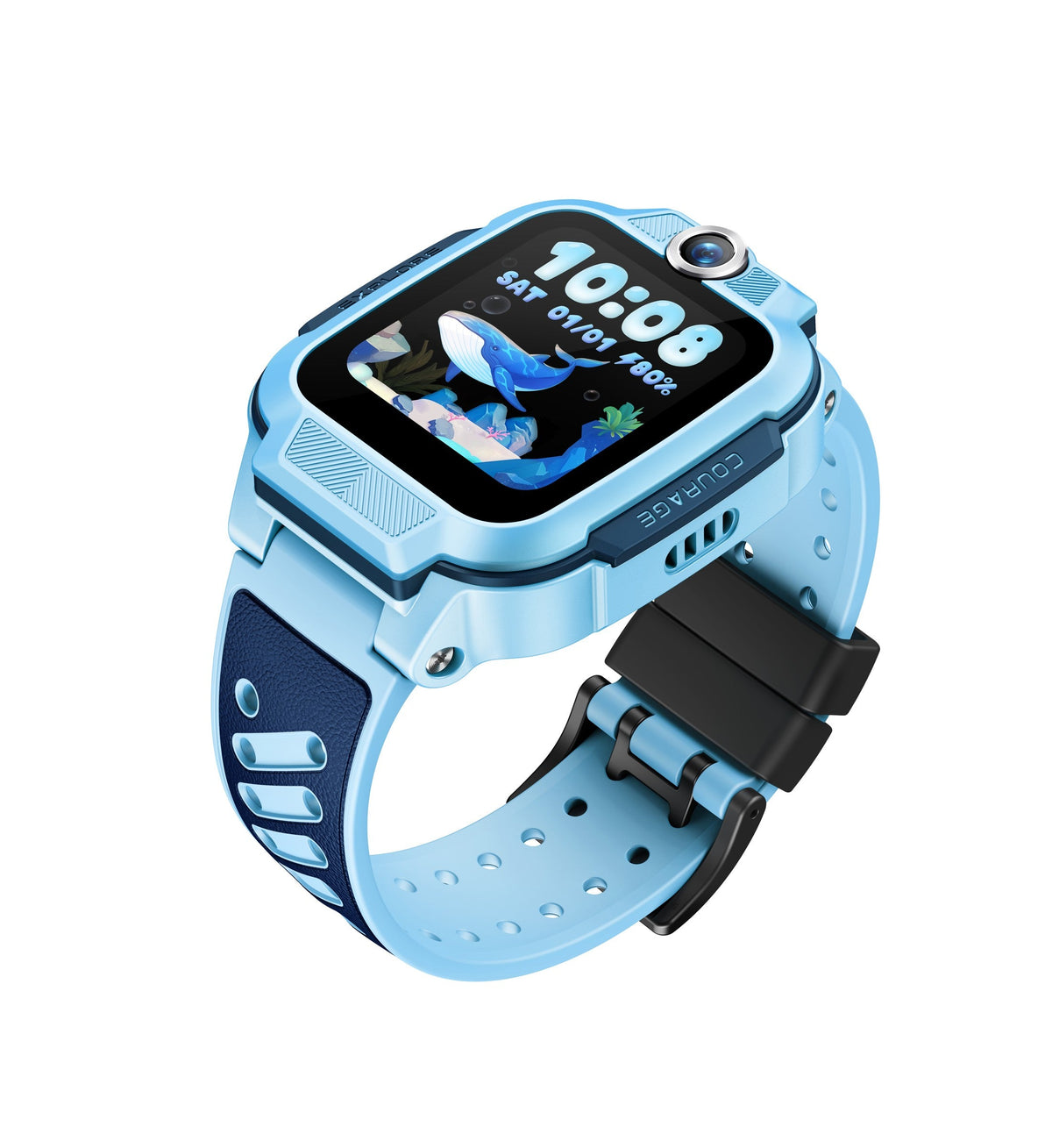 imoo Watch Phone Z3 Kinder-Smartwatch mit 4G-Videoanruf, GPS-Ortung und SOS-Funktion, IP68, Blau - imoo-z3-blau-01-front.jpg