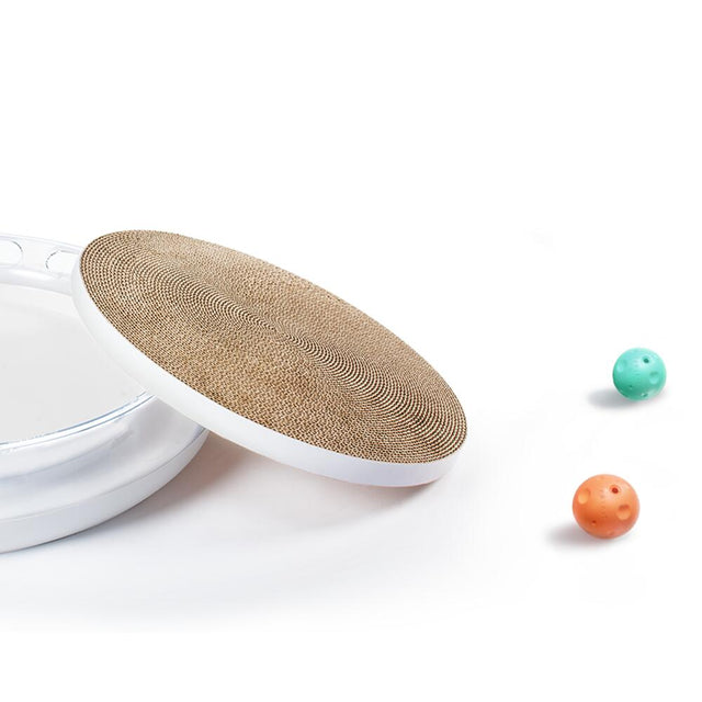 PETKIT FUN 4-in-1 Kratzspielzeug für Katzen mit Kratzpappe, Ballbahn, Glockenball und Katzenminze-Ball - petkit-6931580101303-03.jpg