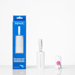 PETKIT Kotbeutelspender-Set mit Silikonschlaufe, inkl. 1 Rolle Hundekotbeutel (15 Beutel), Weiß - petkit-6931580102362-02.jpg