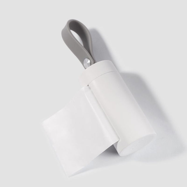 PETKIT Kotbeutelspender-Set mit Silikonschlaufe, inkl. 1 Rolle Hundekotbeutel (15 Beutel), Weiß - petkit-6931580102362-07.jpg