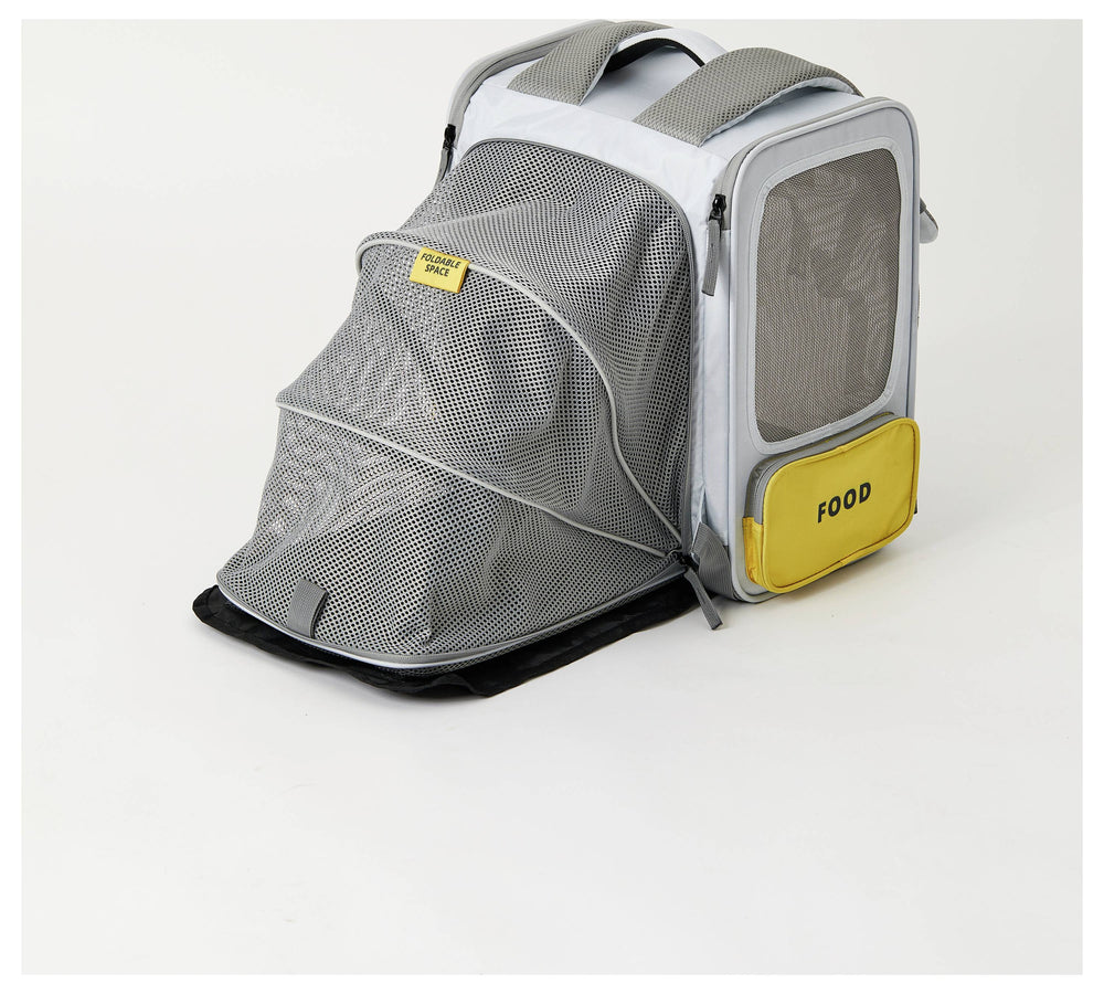 PETKIT Breezy xZone Katzenrucksack mit erweiterbarem Zeltbereich, faltbar, für Haustiere bis 6 kg, Grau - petkit-6973293802337-04.jpg