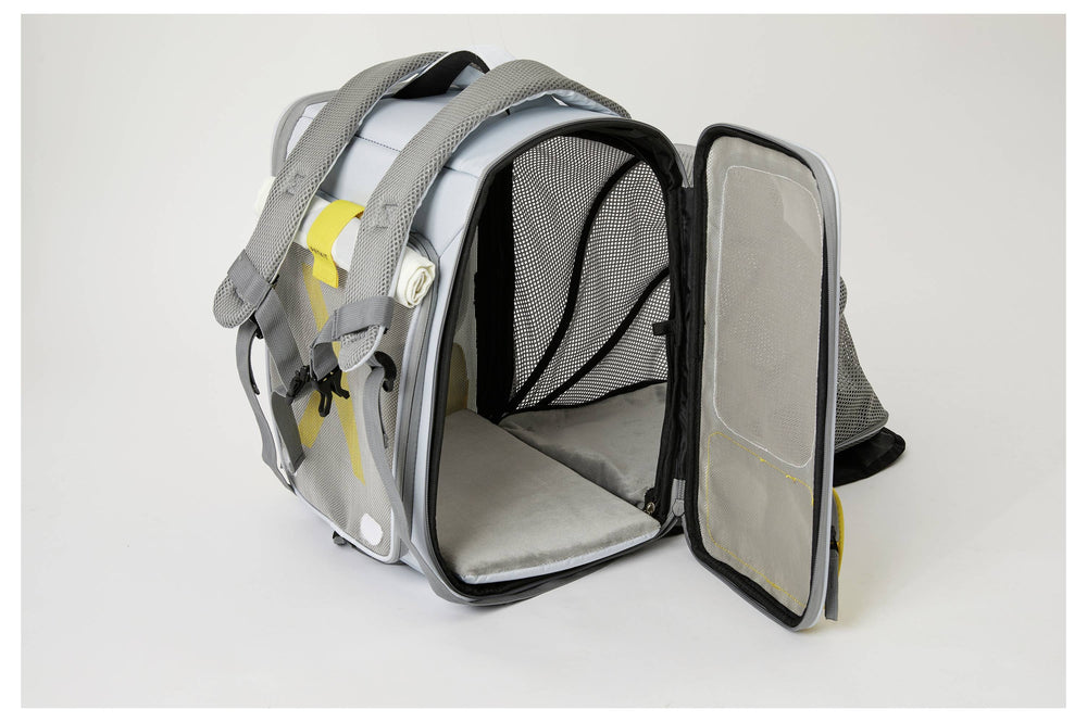PETKIT Breezy xZone Katzenrucksack mit erweiterbarem Zeltbereich, faltbar, für Haustiere bis 6 kg, Grau - petkit-6973293802337-05.jpg