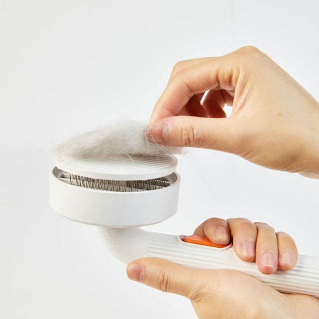PETKIT Grooming Brush 2 Fellbürste mit Haarauswurf-Taste für Katzen und Hunde, Unterwolle und Entfilzung, Weiß - petkit-6973293807905-07.jpg