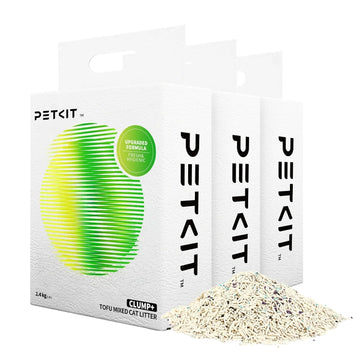 PETKIT Clump+ Tofu-Mischstreu PKCL12 mit Aktivkohle und Zeolith, klumpend, staubarm, 3 Beutel à 2,4 kg - petkit-6973293808971-01.jpg