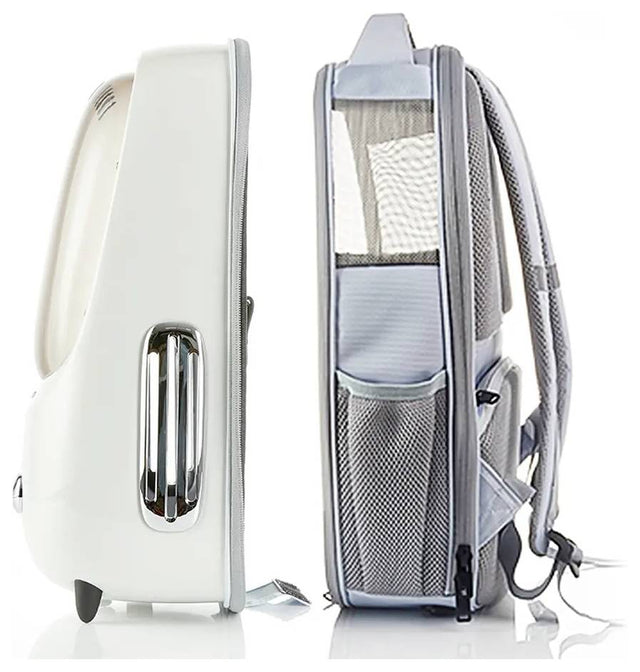 PETKIT Breezy 2 Katzenrucksack mit Lüfter und Licht, Transporttasche für Katzen bis 8 kg, Cremeweiß - petkit-6975069300863-04.jpg