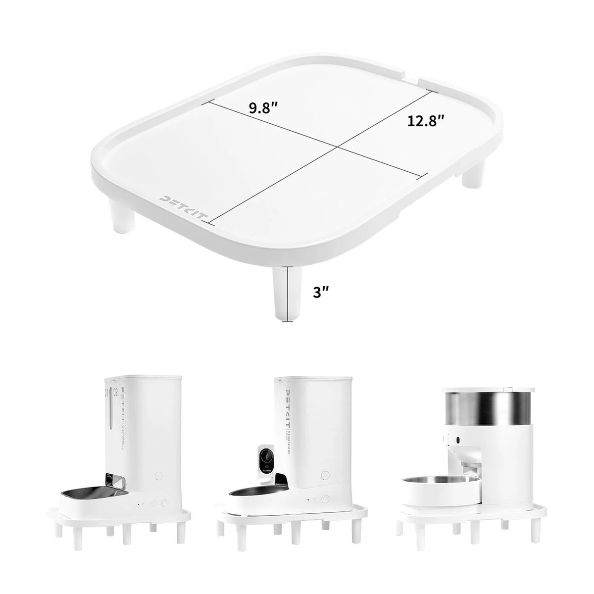 PETKIT Erhöhter Ständer für Futterautomaten PK2316, Weiß - petkit-6975069303680-01.jpg