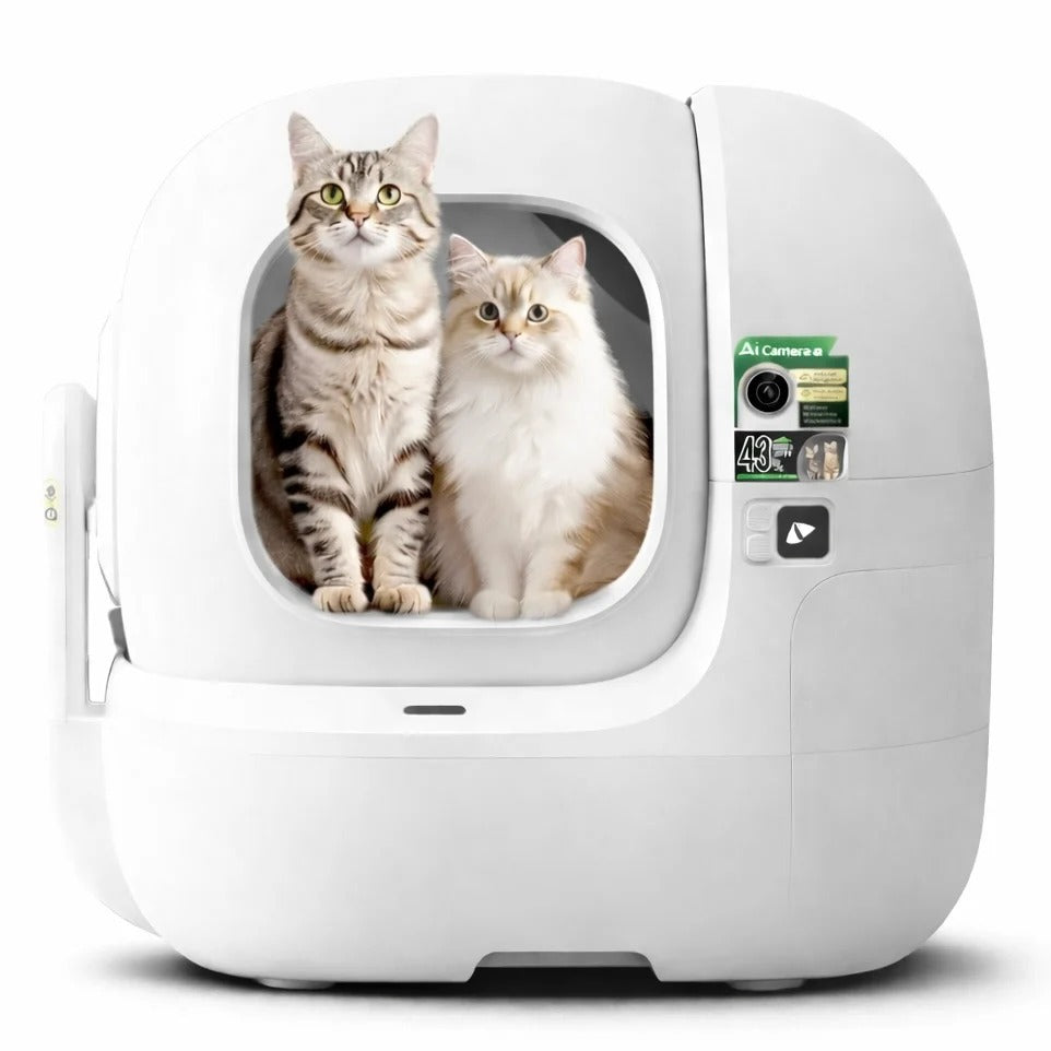 PETKIT Purobot Max Pro 2 selbstreinigende Katzentoilette P9904 mit KI-Kamera und App-Steuerung, Weiß - petkit-6975069306278-01.jpg