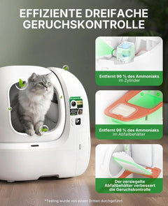 PETKIT Purobot Max Pro 2 selbstreinigende Katzentoilette P9904 mit KI-Kamera und App-Steuerung, Weiß - petkit-6975069306278-06.jpg