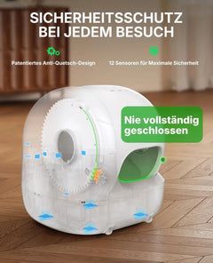 PETKIT Purobot Max Pro 2 selbstreinigende Katzentoilette P9904 mit KI-Kamera und App-Steuerung, Weiß - petkit-6975069306278-08.jpg