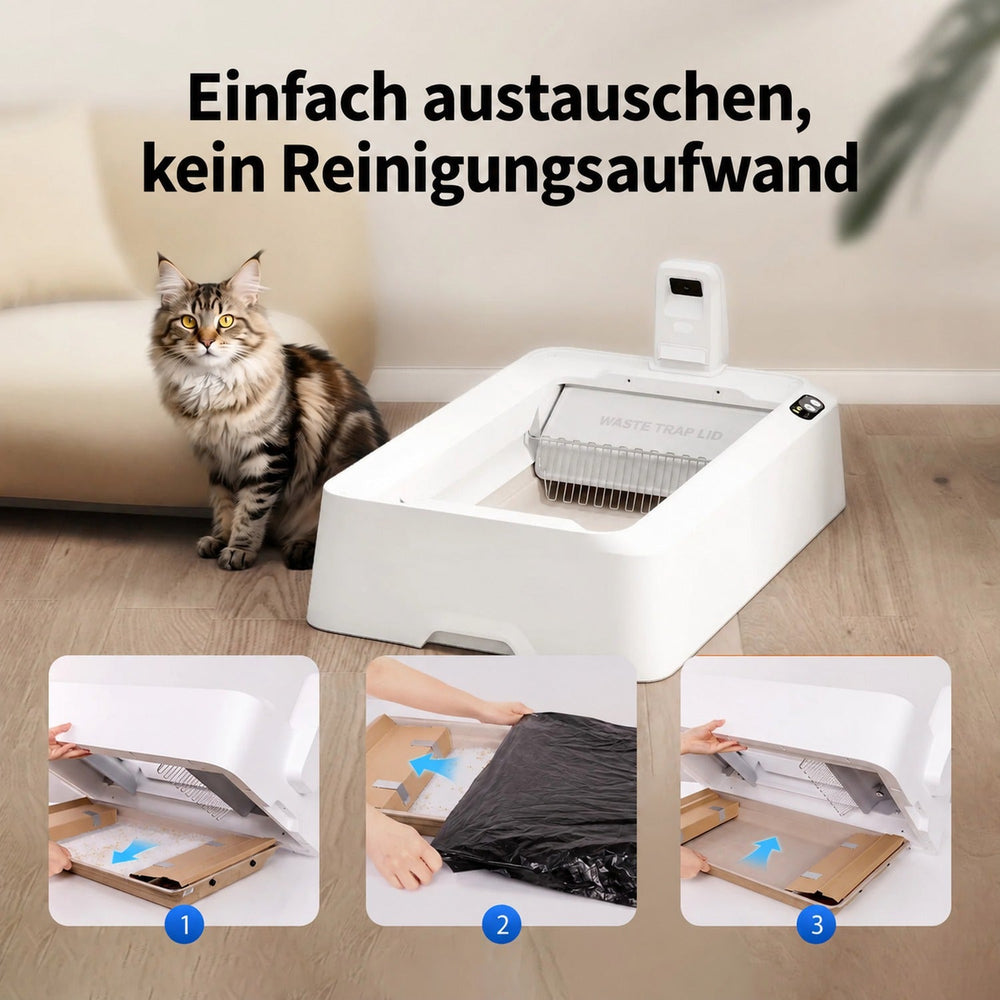 PETKIT Urine Monitor Crystal Litter Set C11 mit pH-Indikator für Purobot Crystal Duo, 4 Einweg-Schalen à 2,04 kg Streu - petkit-6975069306650-11.jpg