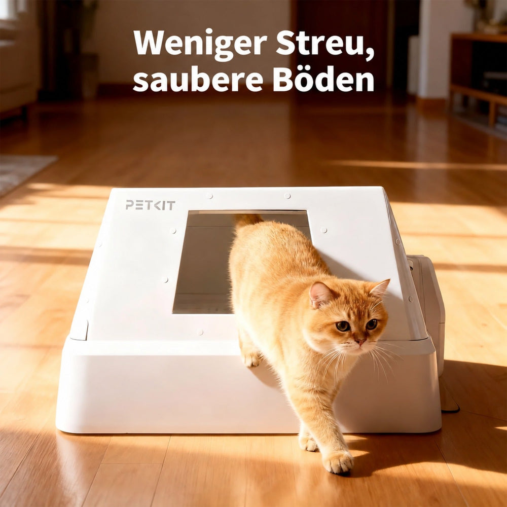 PETKIT Purobot Crystal Duo mit Vordereingang (Front-Entry Hood) selbstreinigende Katzentoilette mit KI-Kamera, Weiß - petkit-6975069308807-07.jpg
