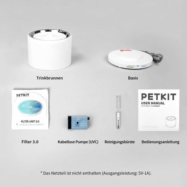 PETKIT EverSweet 3 Pro (UVC) Trinkbrunnen, kabellose UVC-Pumpe, 1,6 L, Edelstahl 304, App, weiß - petkit-6975069301891-06.jpg