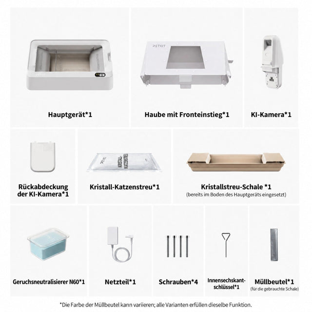 PETKIT Purobot Crystal Duo mit Vordereingang (Front-Entry Hood) selbstreinigende Katzentoilette mit KI-Kamera, Weiß - petkit-6975069308807-04.jpg