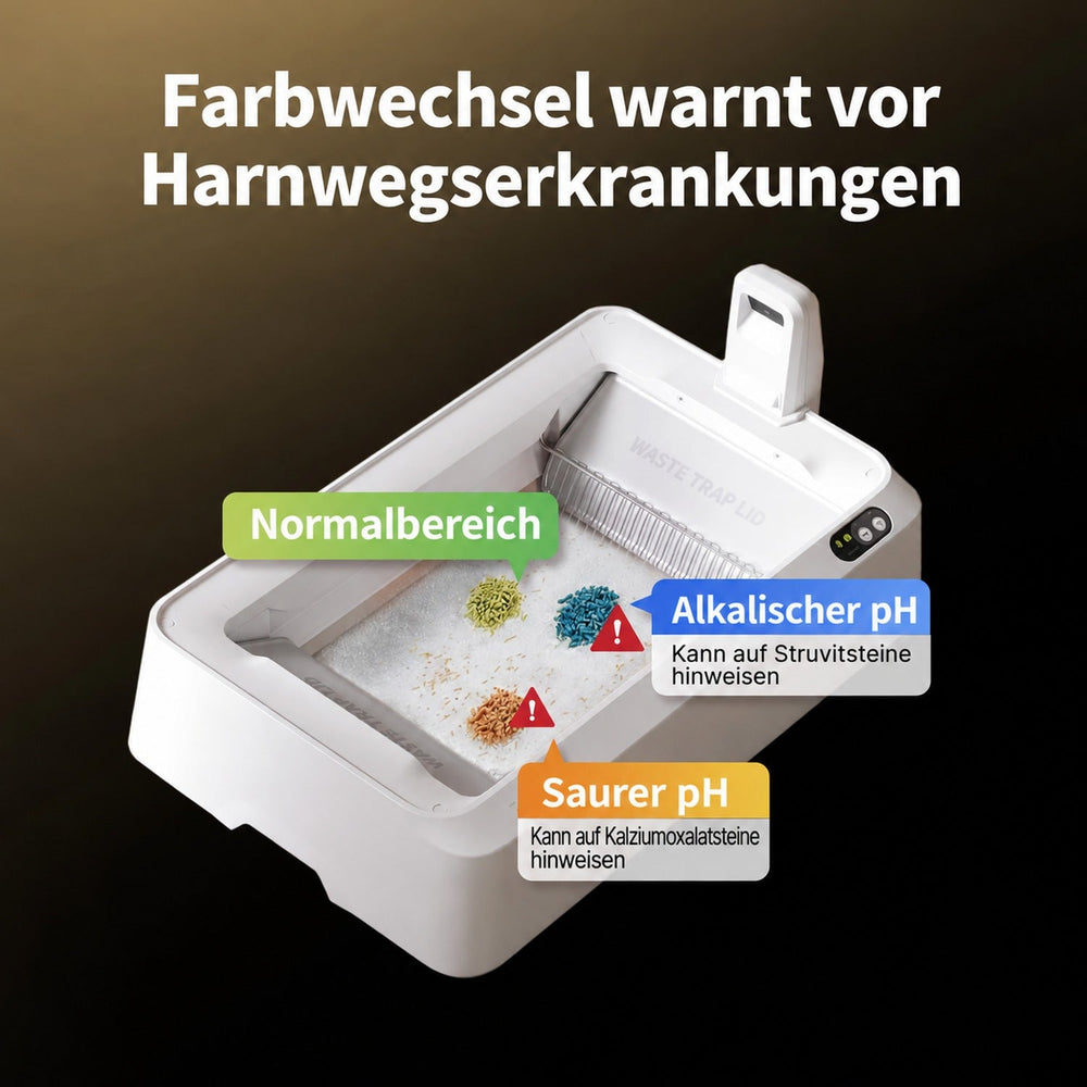 PETKIT Urine Monitor Crystal Litter Set C11 mit pH-Indikator für Purobot Crystal Duo, 4 Einweg-Schalen à 2,04 kg Streu - petkit-6975069306650-05.jpg