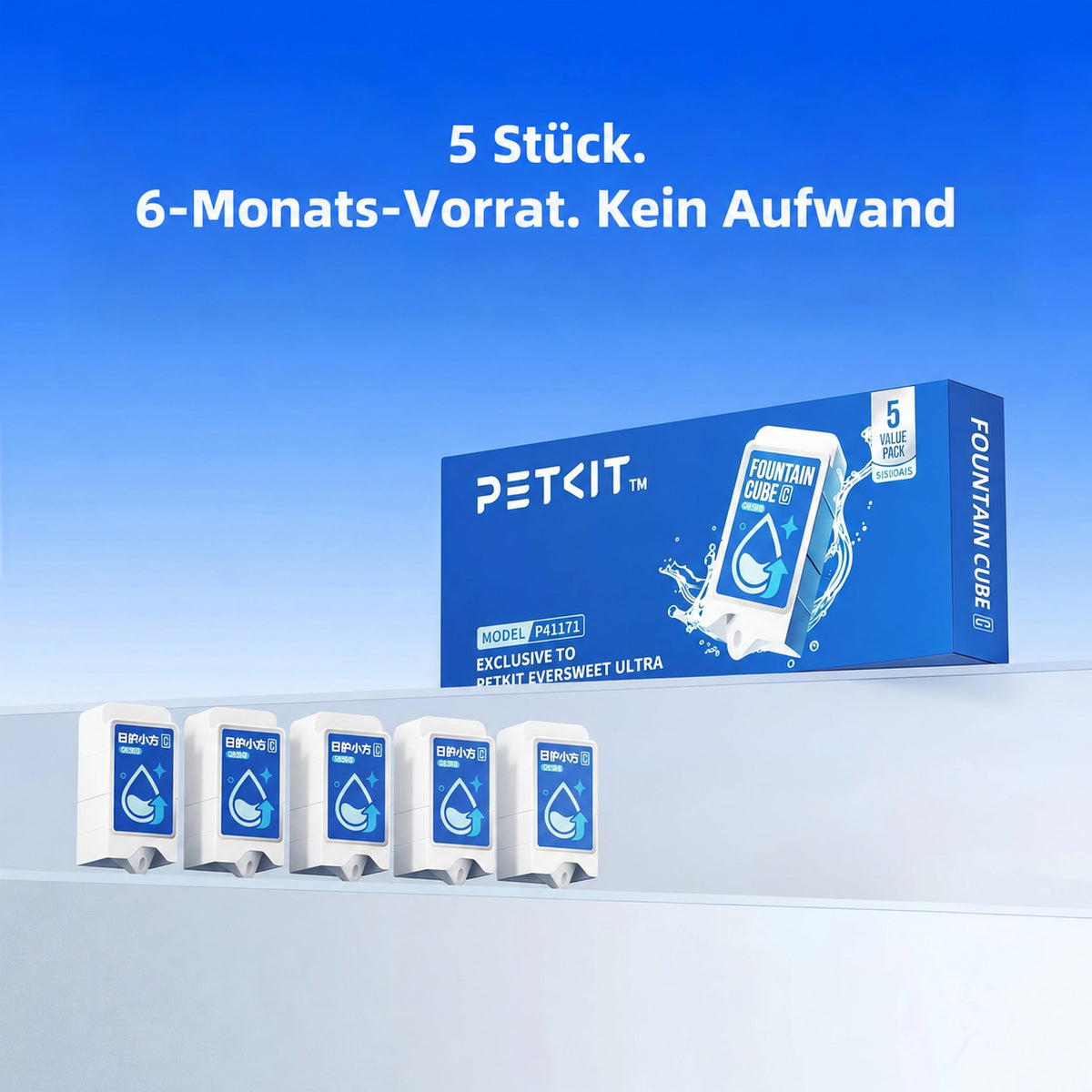 PETKIT Fountain Cube C, 5 Stück, Aktivkohle-Filterwürfel für EverSweet Ultra Trinkbrunnen - petkit-6975069309163-01.jpg