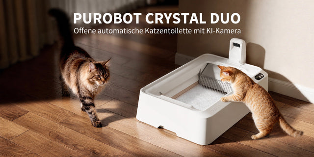 PETKIT Purobot Crystal Duo offene selbstreinigende Katzentoilette P9905 mit KI-Kamera, Weiß - petkit-6975069307244-06.jpg
