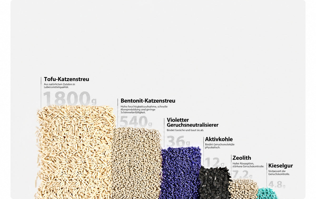 PETKIT Clump+ Tofu-Mischstreu PKCL12 mit Aktivkohle und Zeolith, klumpend, staubarm, 3 Beutel à 2,4 kg - petkit-6973293808971-04.webp