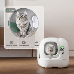 PETKIT Purobot Max Pro 2 selbstreinigende Katzentoilette P9904 mit KI-Kamera und App-Steuerung, Weiß - petkit-6975069306278-03.jpg