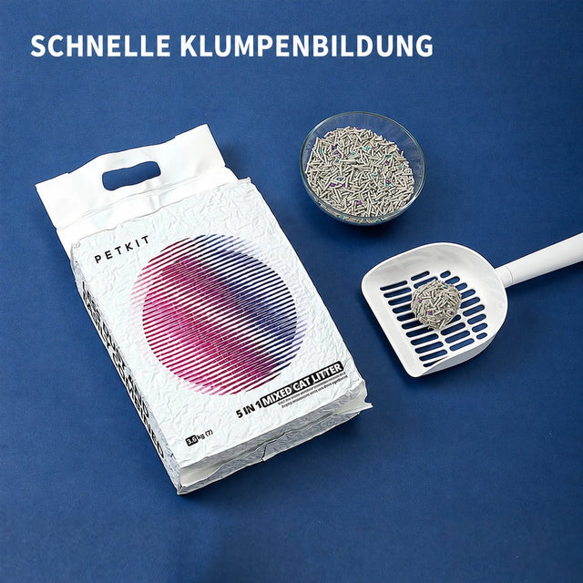 PETKIT 5-in-1 Katzenstreu PKCL04 Tofu und Bentonit mit Aktivkohle, klumpend, staubarm, 4 Beutel à 3,6 kg - petkit-6973293800647-10.jpg