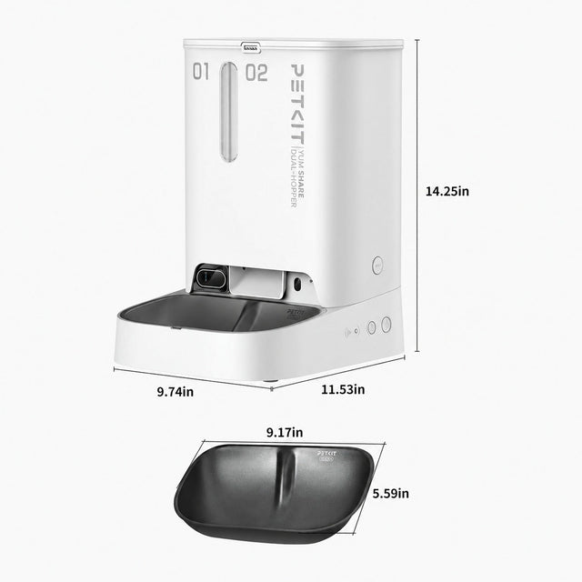 PETKIT YumShare Dual-Hopper Futterautomat mit 1080p-Kamera, 5 L Doppelbehälter, App-Steuerung - petkit-6975069302713-02.jpg
