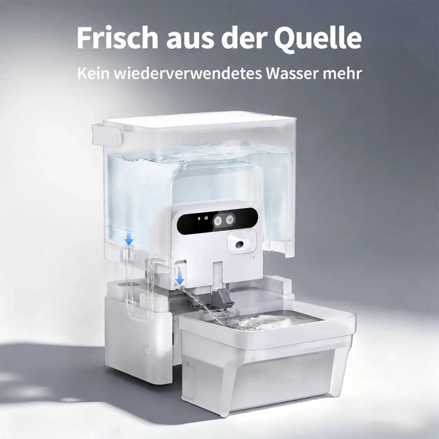 PETKIT EverSweet Ultra Trinkbrunnen mit KI-Kamera, 5 L Frischwassertank, WLAN, Selbstreinigung, weiß - petkit-6975069308517-02.jpg