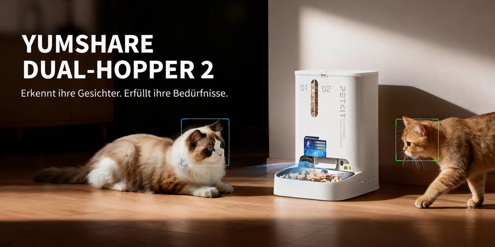 PETKIT YumShare Dual-Hopper 2 Futterautomat mit KI-Kamera, 5 L Doppelbehälter, WLAN 2,4/5 GHz - petkit-6975069307596-04.webp