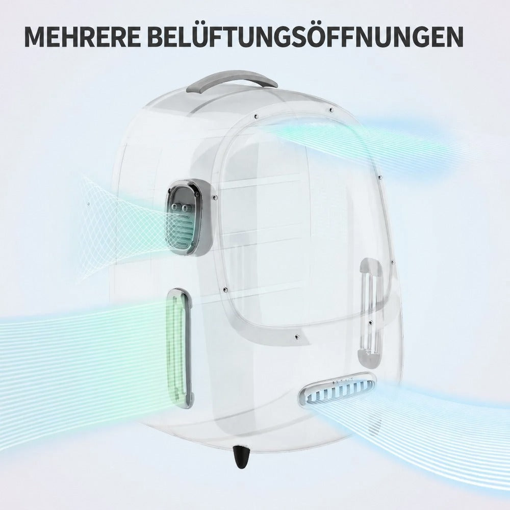 PETKIT Breezy 2 Katzenrucksack mit Lüfter und Licht, Transporttasche für Katzen bis 8 kg, Grün - petkit-6973293808629-07.webp