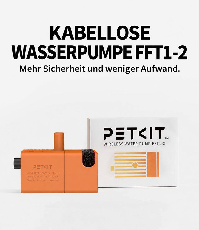 PETKIT Wireless Water Pump FFT1-2 P41161, kabellose Ersatzpumpe für EverSweet Max 2, hitzebeständig, orange - petkit-6975069307473-02.jpg