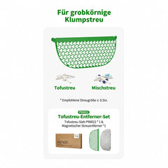 PETKIT Magnetisches Streusieb-Set P99022 für großkörnige Tofu-Streu, Sieb + Streu-Entferner, für Pura Max und Purobot Max Pro - petkit-6975069303536-02.jpg
