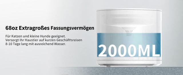 PETKIT EverSweet Solo 2 Trinkbrunnen, 2 L, kabellose Pumpe, Filter 3.0, App-Steuerung, weiß - petkit-6973293808896-08.webp