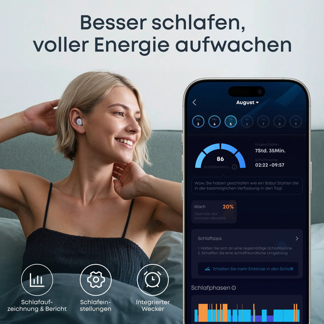 Soundcore Sleep A30 – Schlaftracking und Wecker